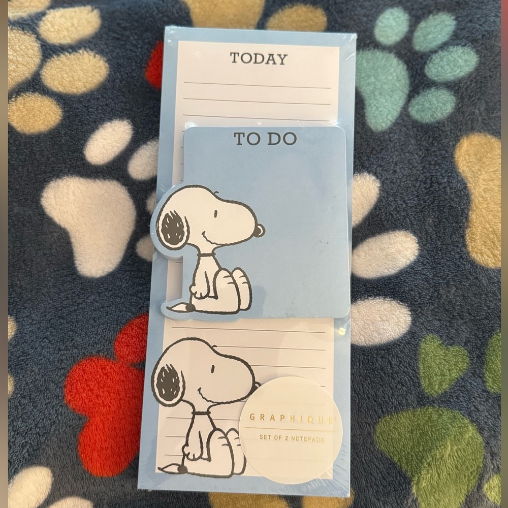 Snoopy To Do Notepads NWT